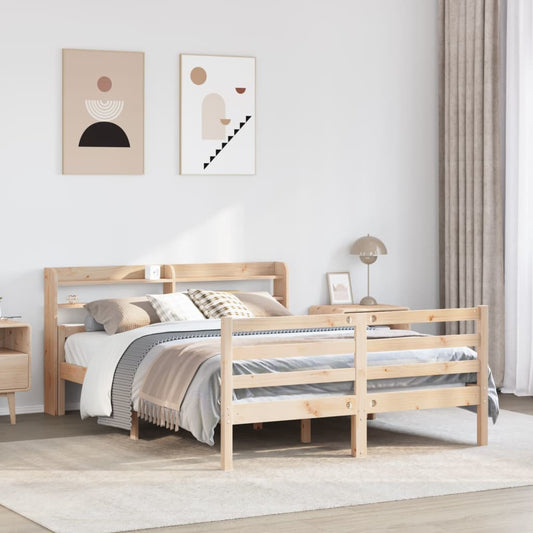 Bed Frame with Headboard without Mattress 140x200 cm