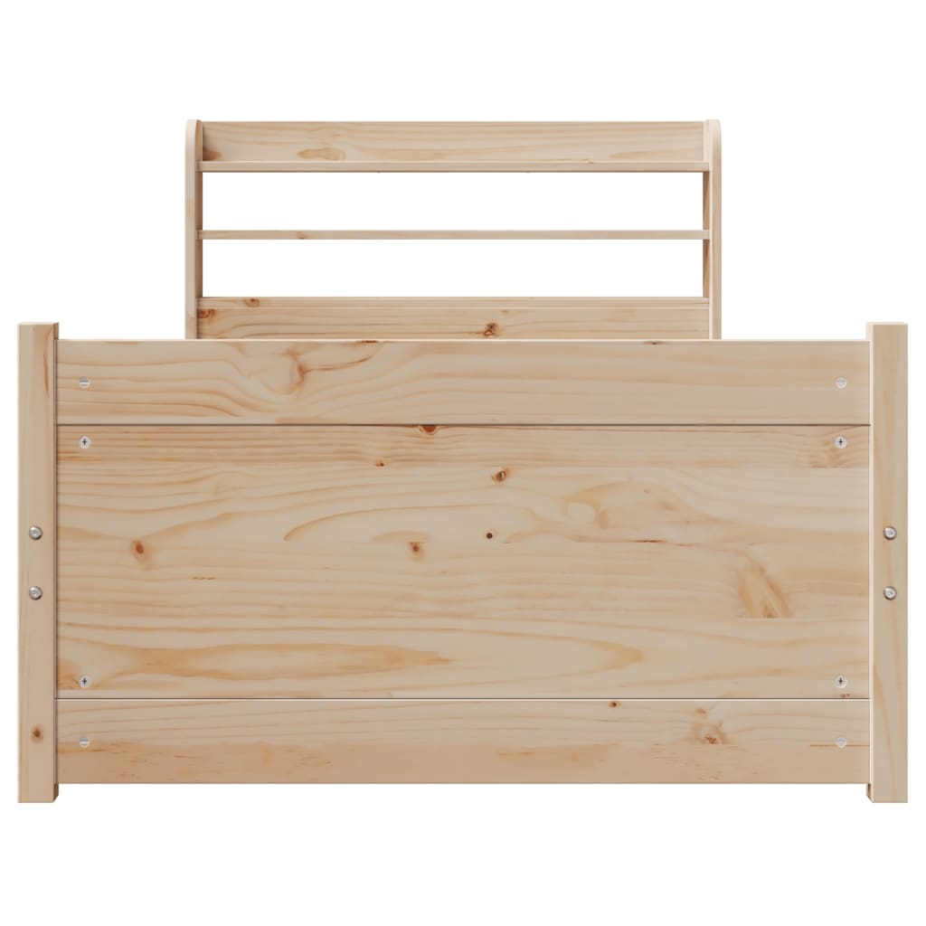 Bed Frame with Headboard without Mattress 100x200 cm