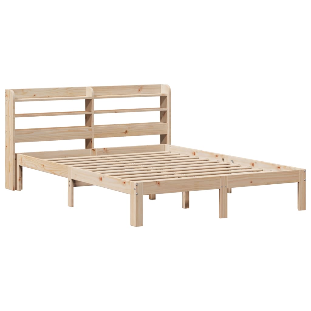 Bed Frame with Headboard without Mattress 135x190 cm Double