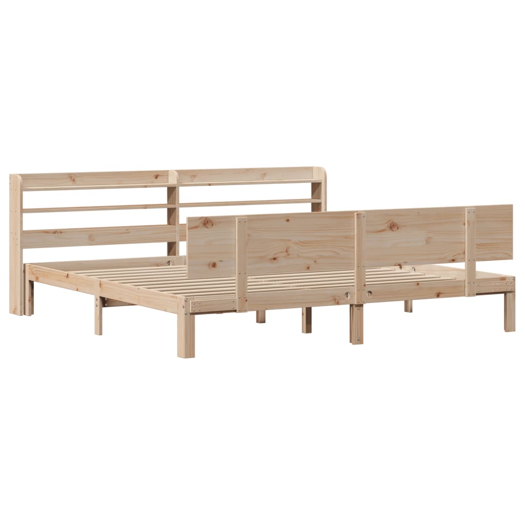 Bed Frame with Headboard without Mattress 180x200 cm Super King