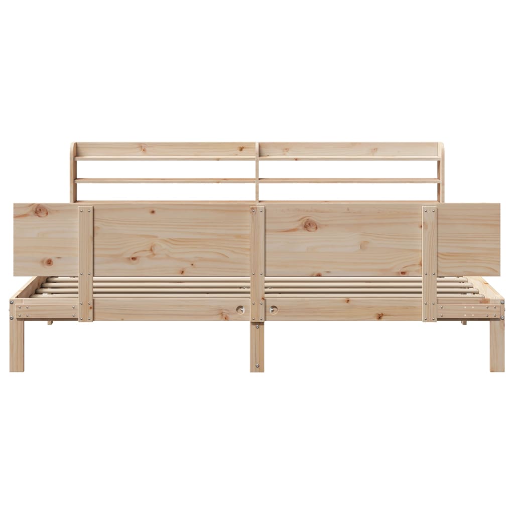Bed Frame with Headboard without Mattress 180x200 cm Super King