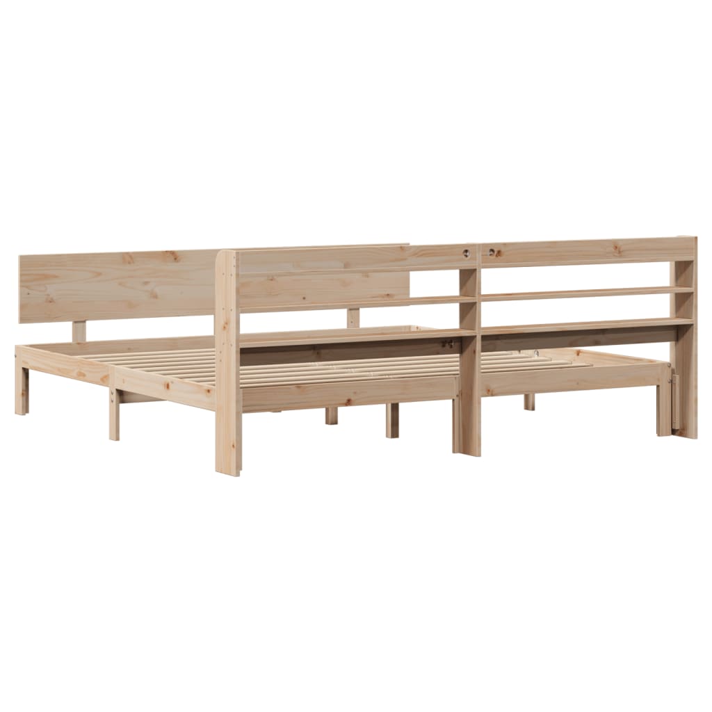 Bed Frame with Headboard without Mattress 180x200 cm Super King