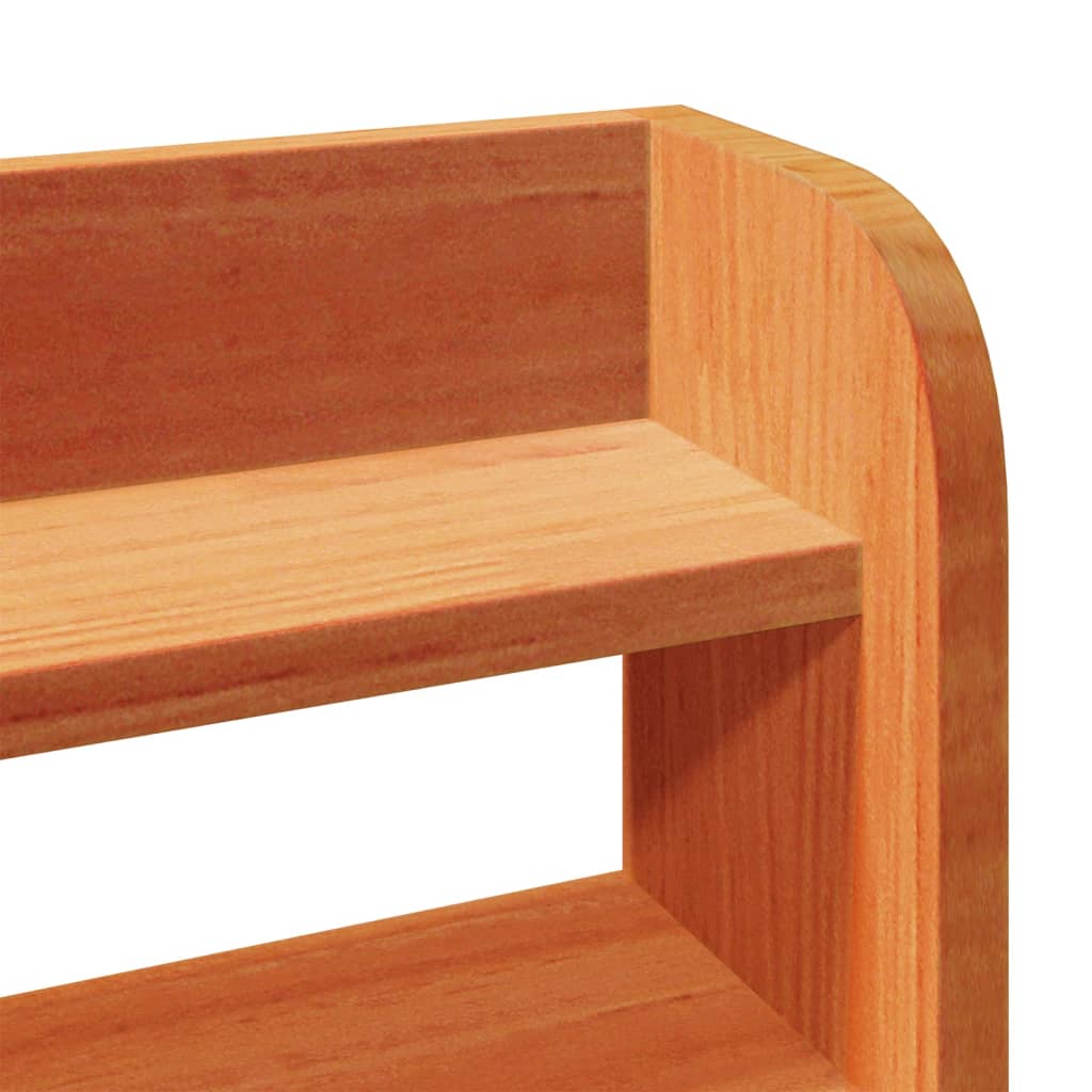 Bed Frame without Mattress Wax Brown 160x200 cm Solid Wood Pine