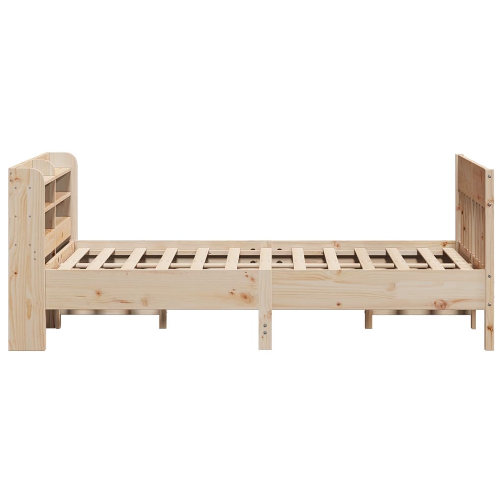 Bed Frame without Mattress 160x200 cm Solid Wood Pine