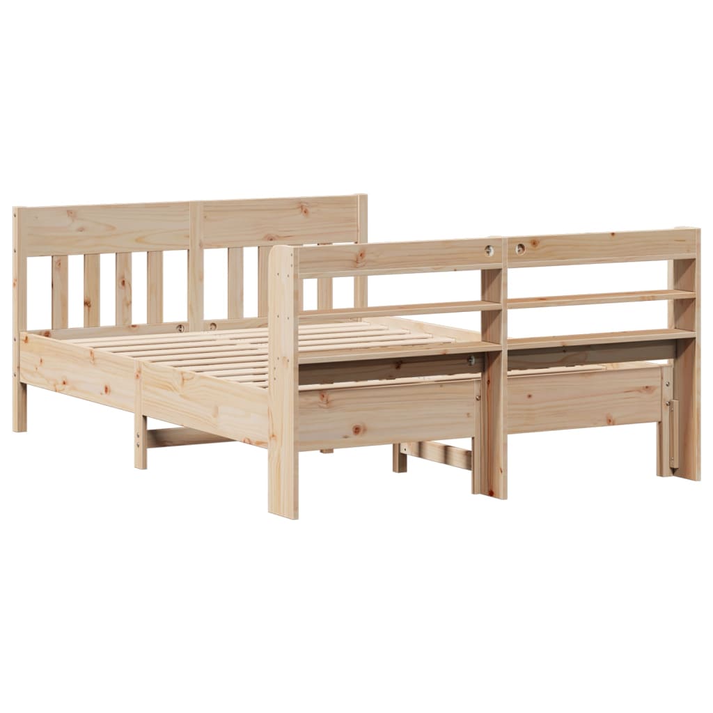 Bed Frame without Mattress 160x200 cm Solid Wood Pine