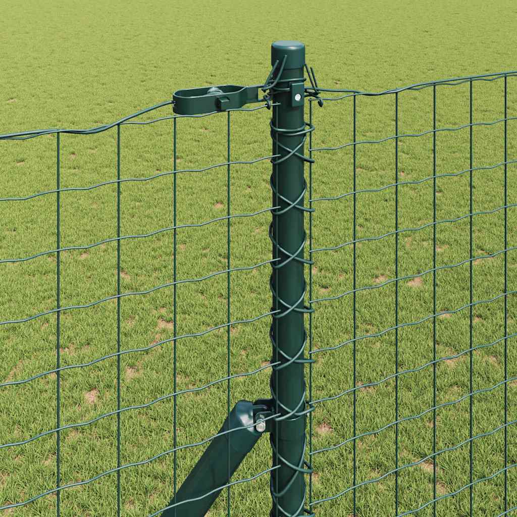 Fence Post Other 26 pcs Green 3.2 x 3.2 x 210 cm Steel