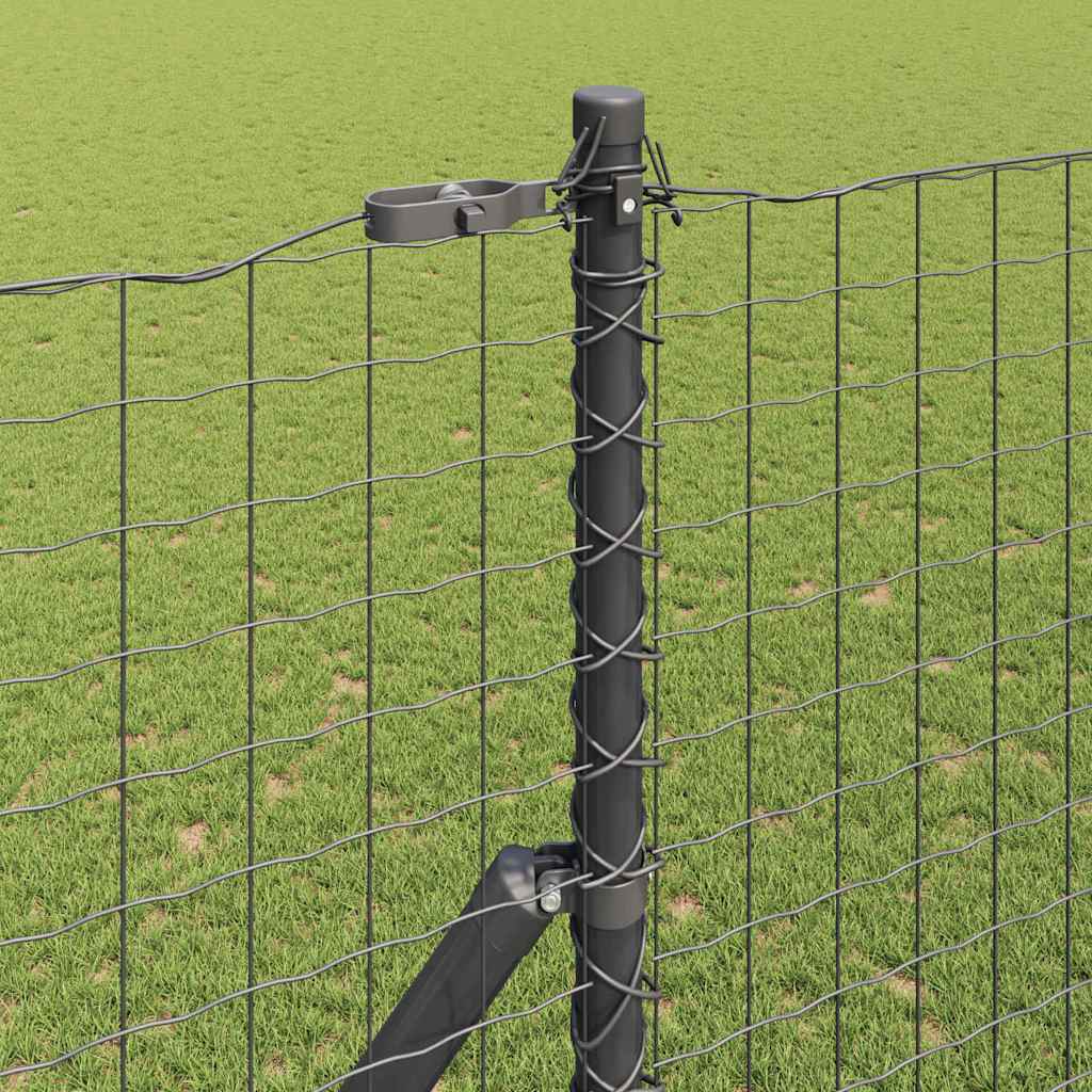 Fence Post Other 26 pcs Grey 3.2 x 3.2 x 200 cm Steel