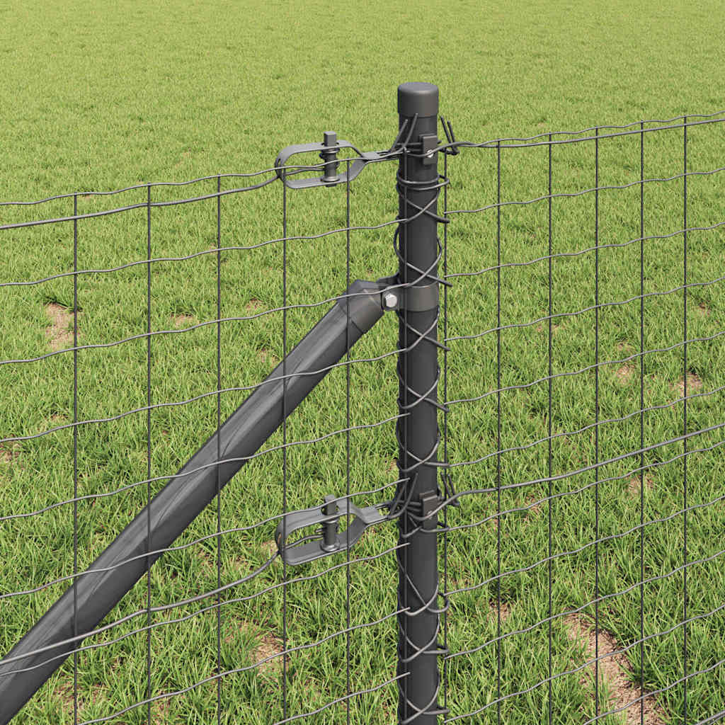 Fence Post Other 52 pcs Silver 3.2 x 3.2 x 80 cm Steel