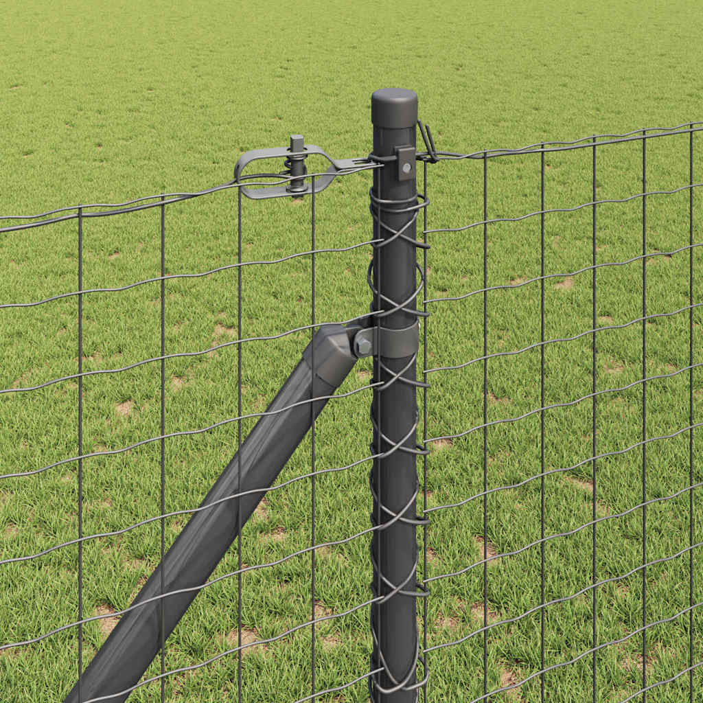 Fence Post 26 pcs Silver 3.2 x 3.2 x 160 cm Steel