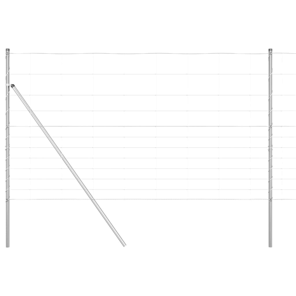 Field Fence Silver 25 x 1.4 m Galvanised steel