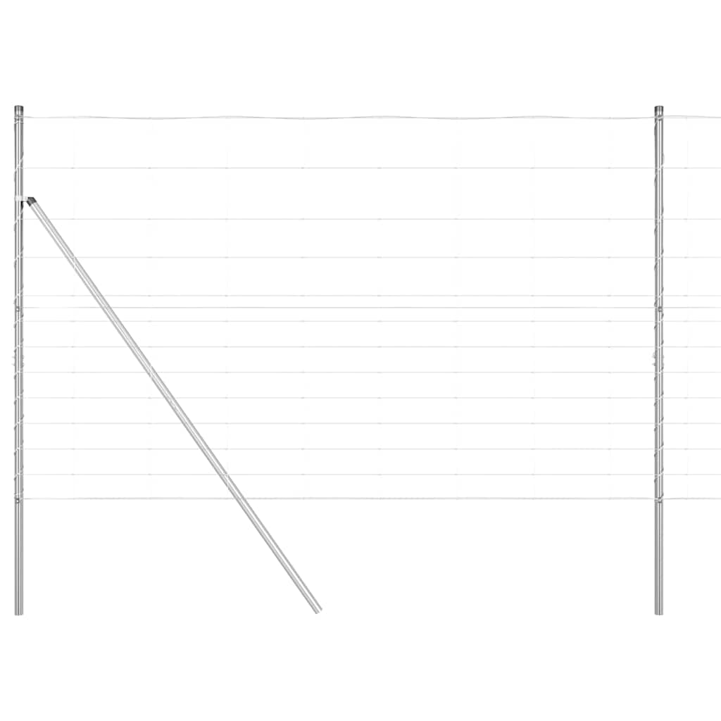 Field Fence Silver 25 x 1.5 m Galvanised steel