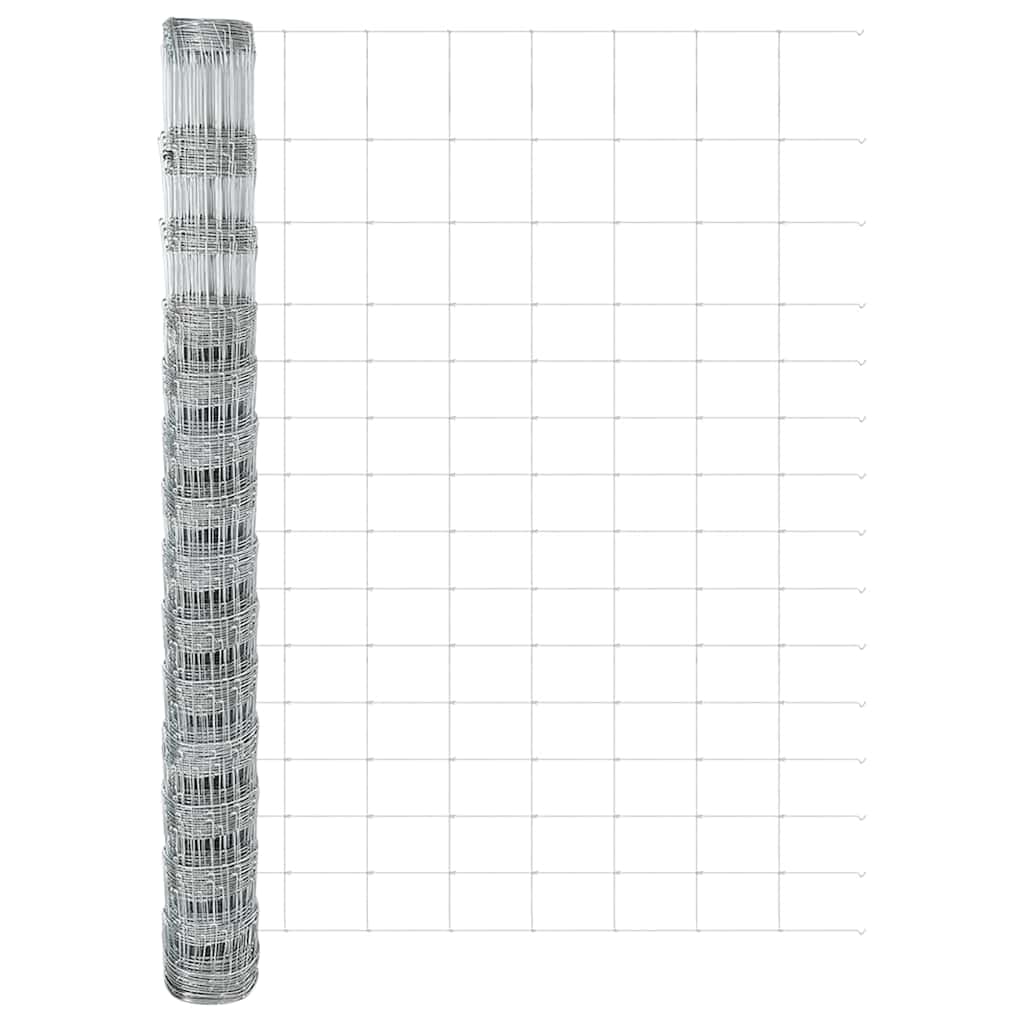 Field Fence Silver 25 x 1.6 m Galvanised steel