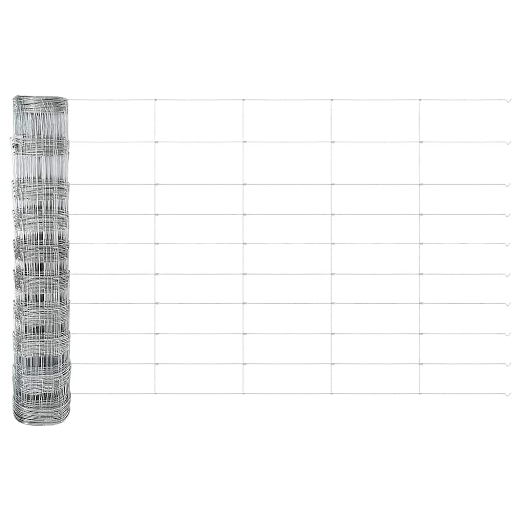 Field Fence Silver 50 x 1 m Galvanised steel