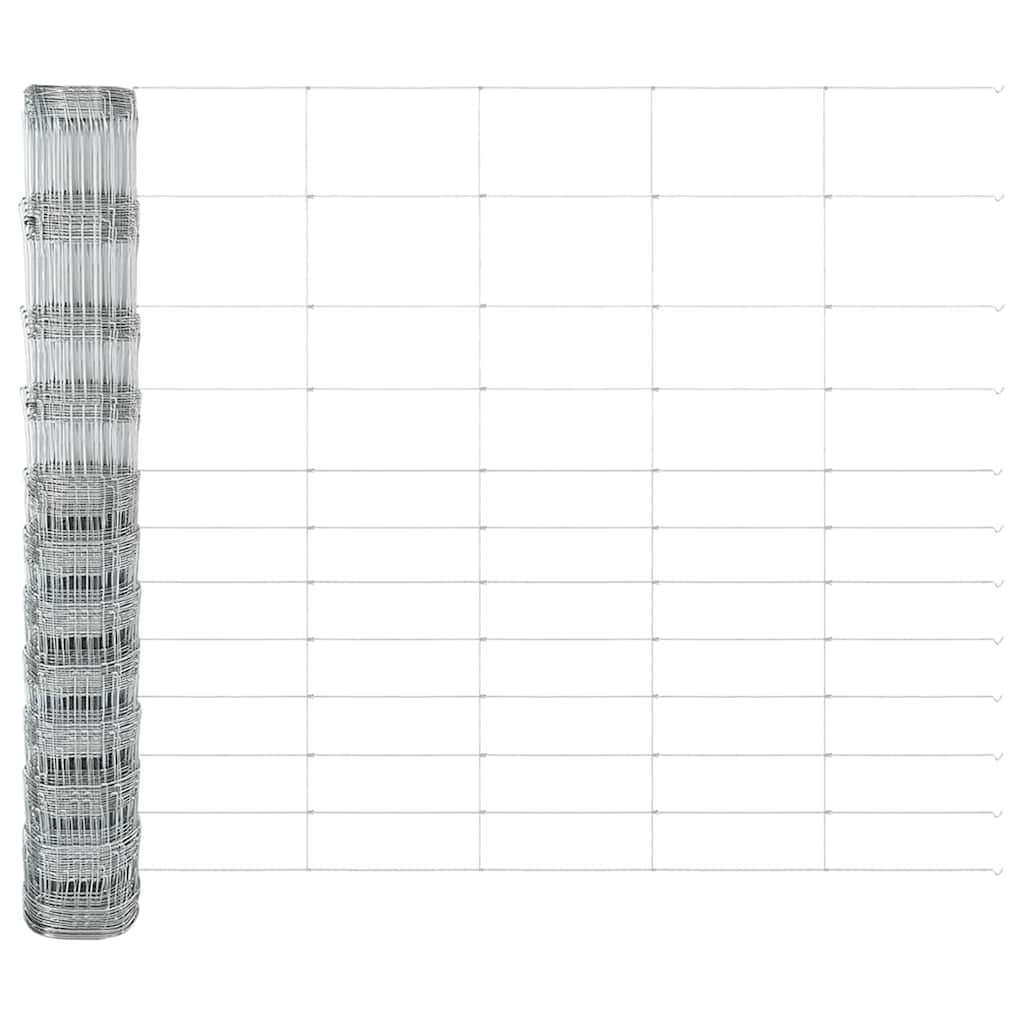 Field Fence Silver 50 x 1.4 m Galvanised steel