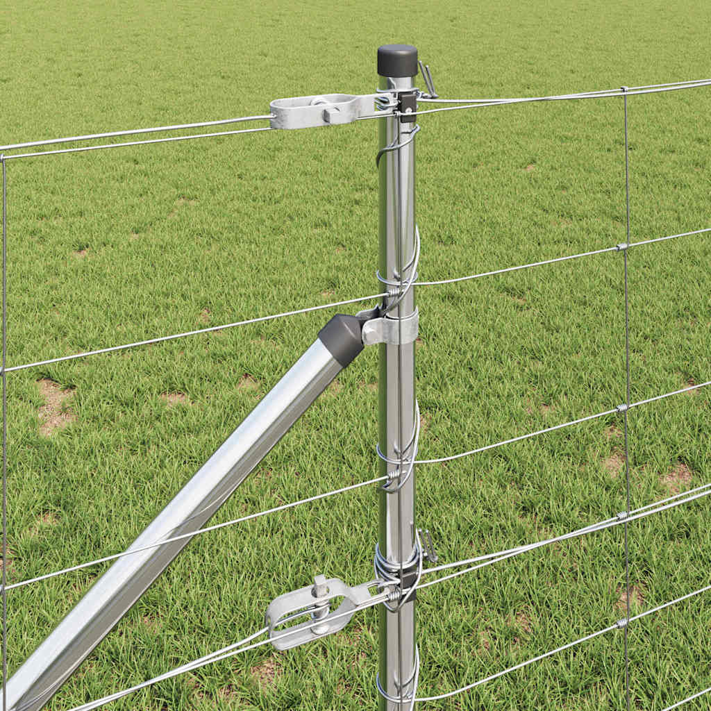 Field Fence Silver 25 x 0.8 m Galvanised steel