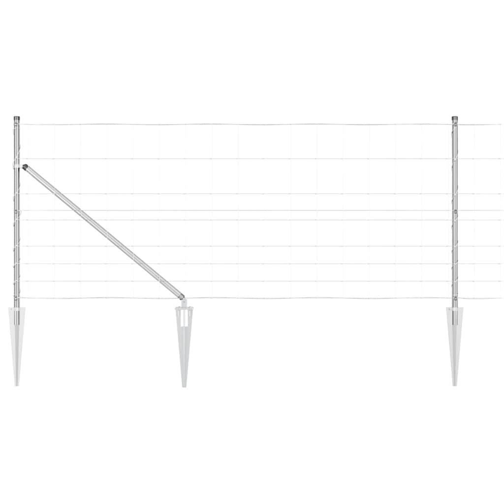 Field Fence Silver 25 x 1 m Galvanised steel