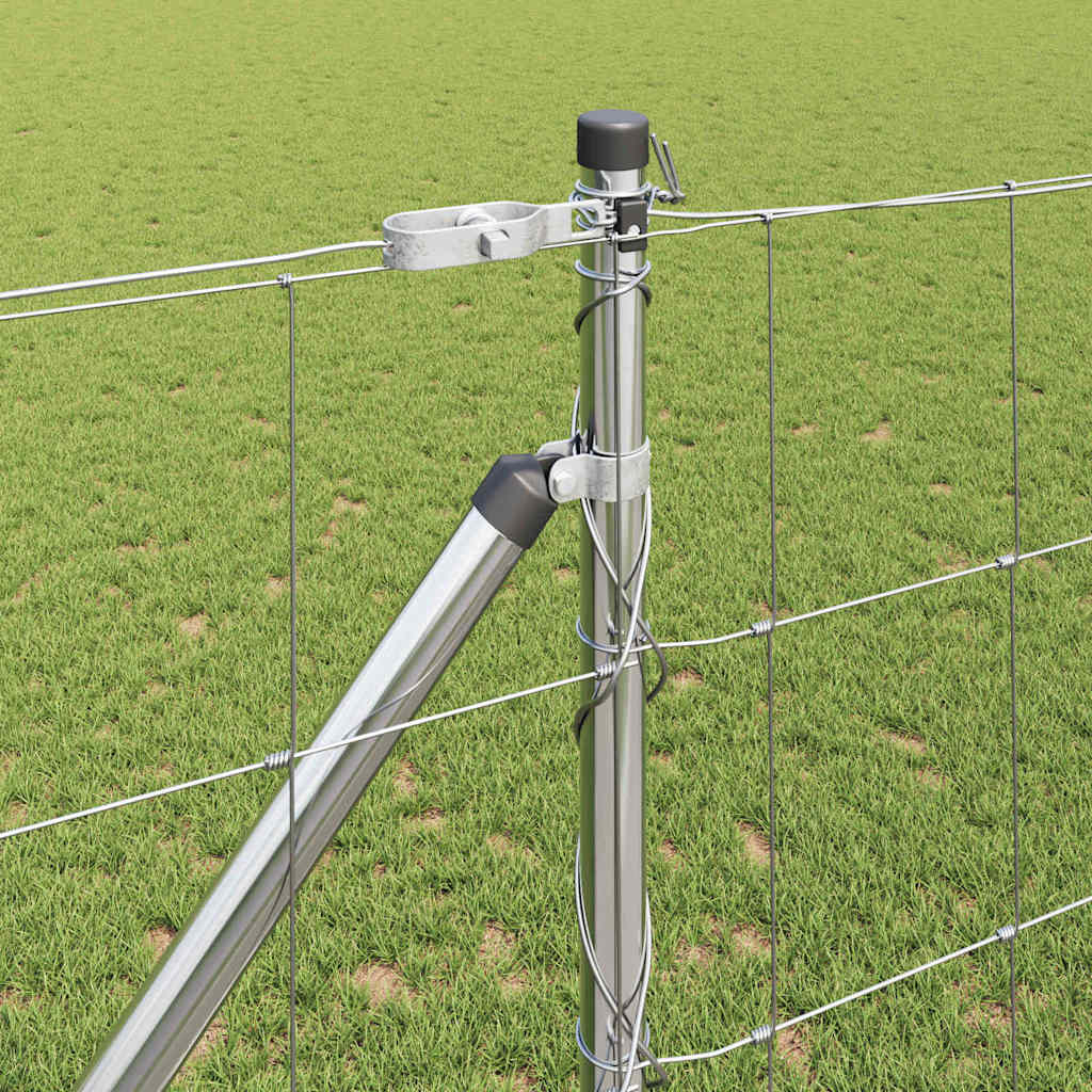 Field Fence Silver 25 x 1.2 m Galvanised steel