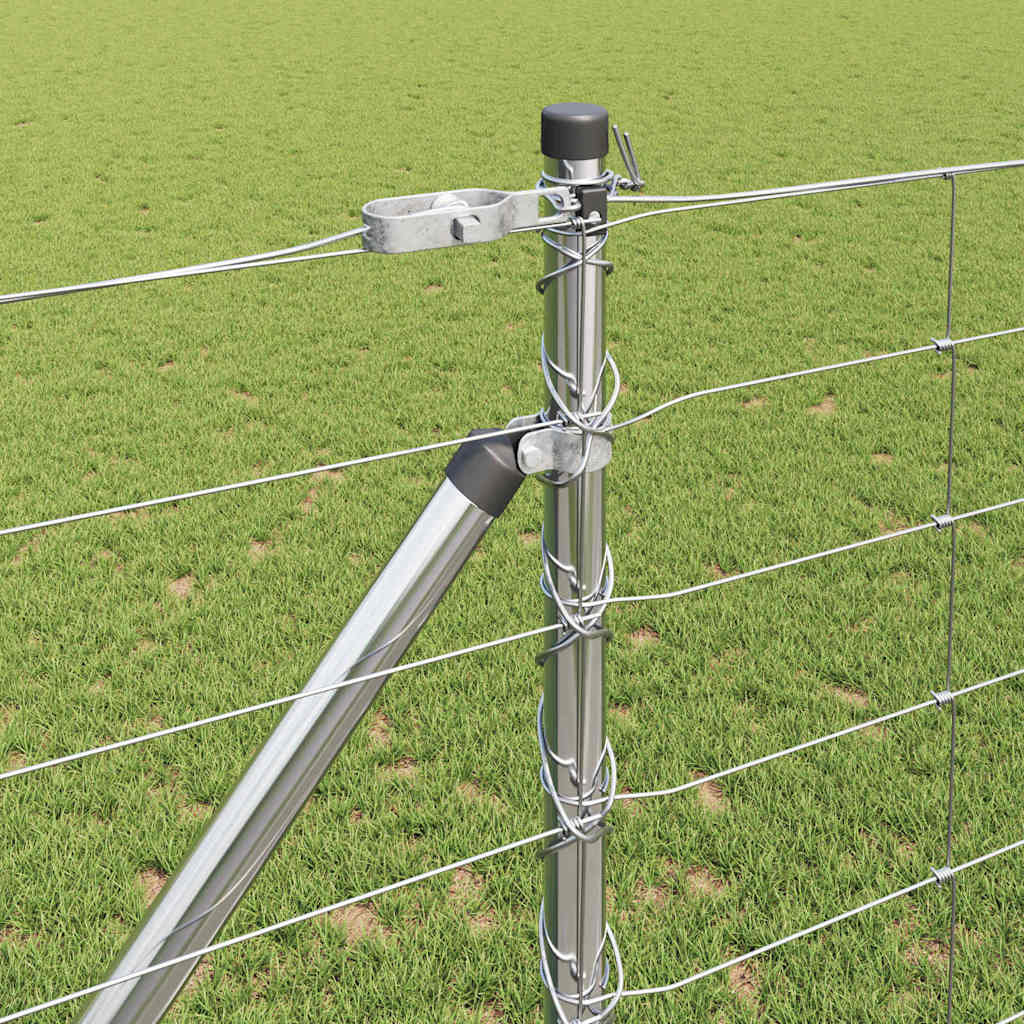 Field Fence Silver 25 x 1.2 m Galvanised steel