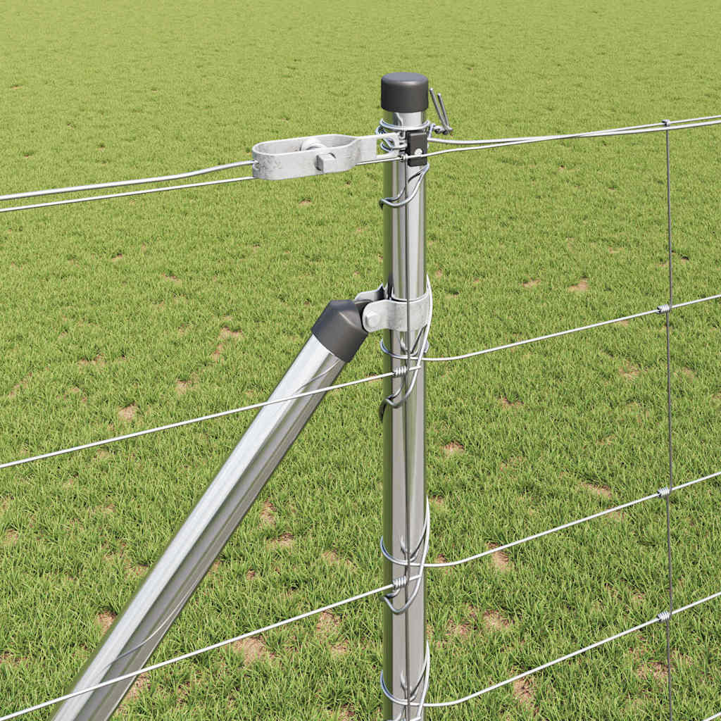 Field Fence Silver 25 x 1.2 m Galvanised steel