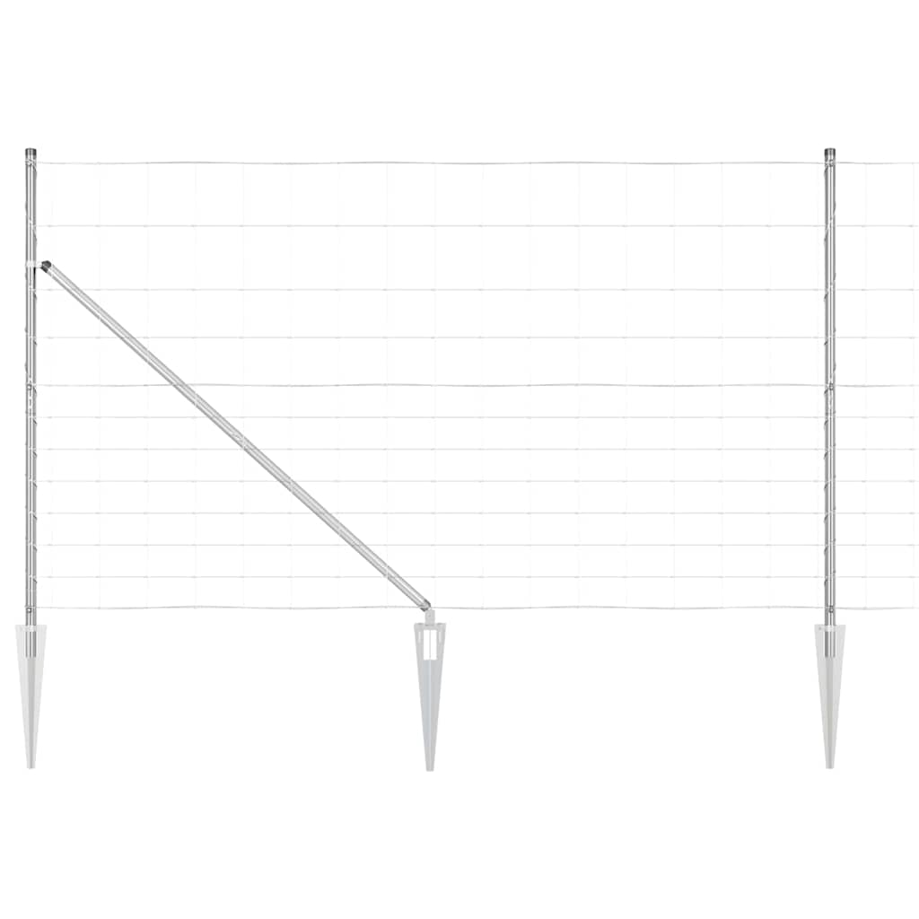 Field Fence Silver 25 x 1.4 m Galvanised steel
