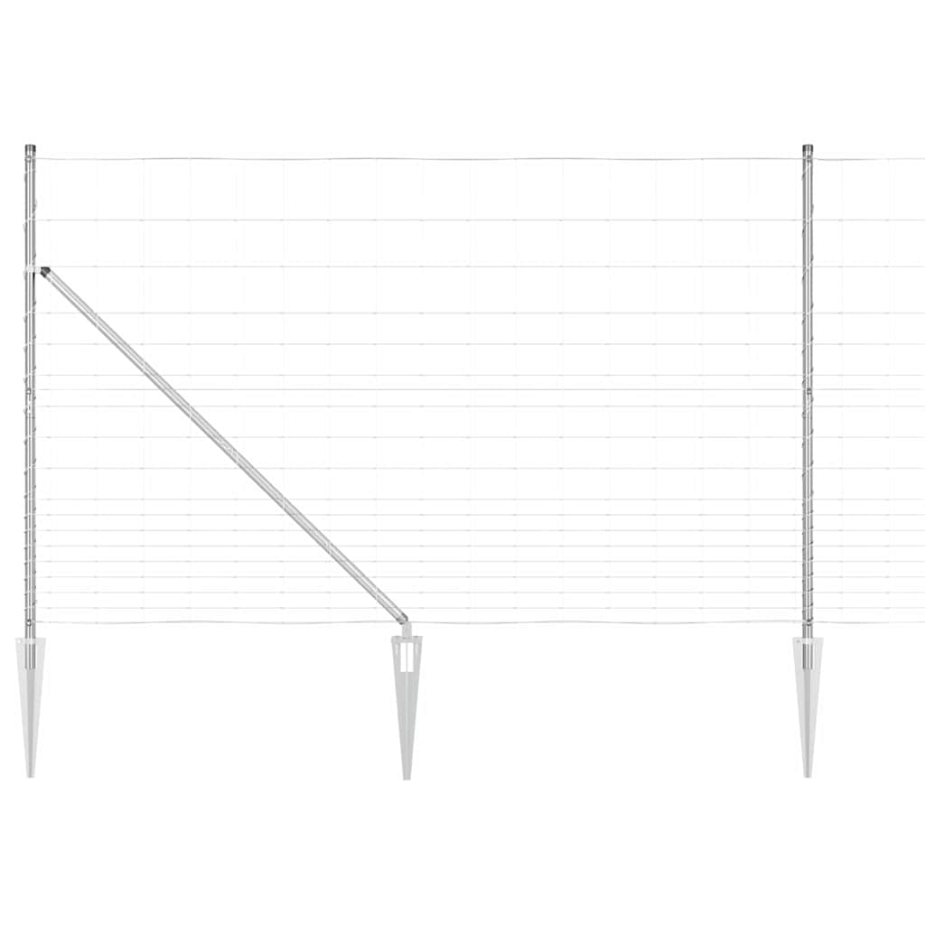 Field Fence Silver 25 x 1.5 m Galvanised steel
