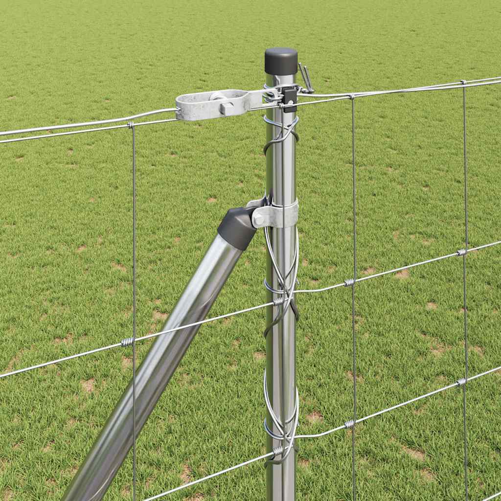 Field Fence Silver 25 x 1.6 m Galvanised steel