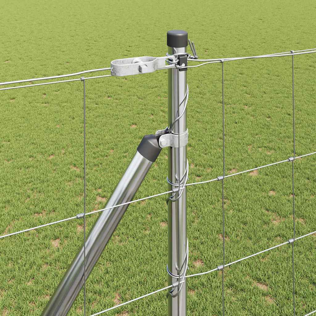 Field Fence Silver 25 x 1.6 m Galvanised steel