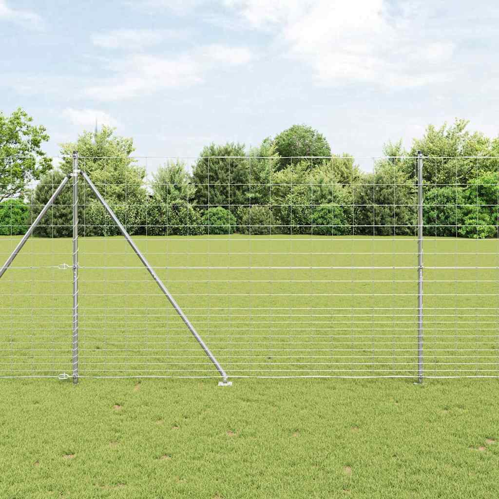 Field Fence Silver 25 x 1.6 m Galvanised steel