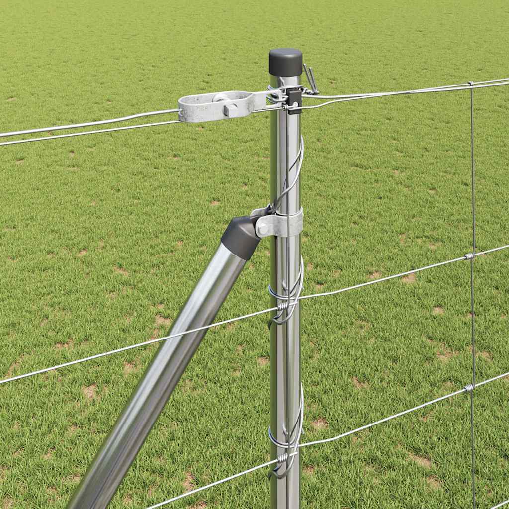 Field Fence Silver 25 x 1.6 m Galvanised steel