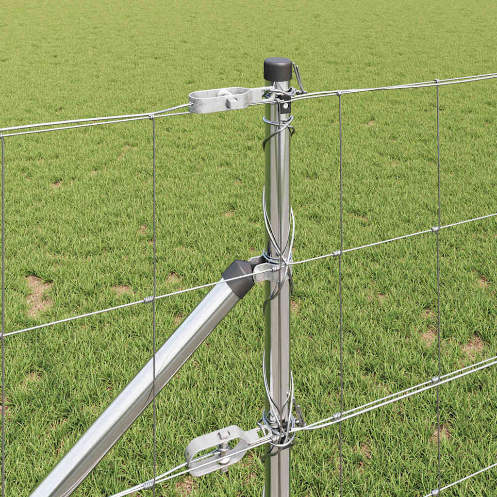 Field Fence Silver 100 x 0.8 m Galvanised steel