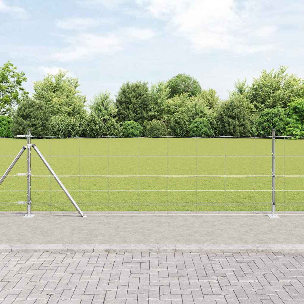 Field Fence Silver 25 x 0.8 m Galvanised steel