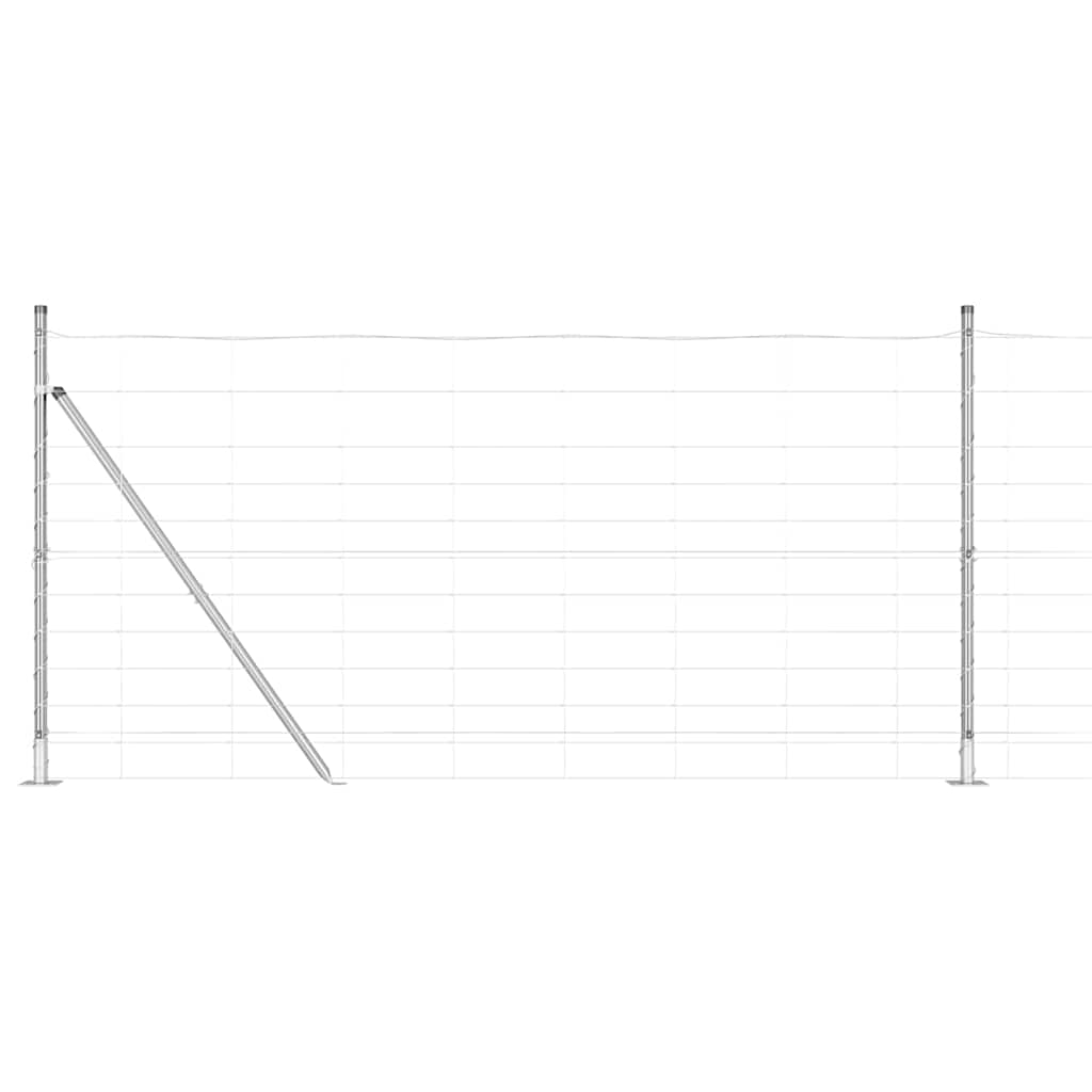 Field Fence Silver 25 x 1.2 m Galvanised steel