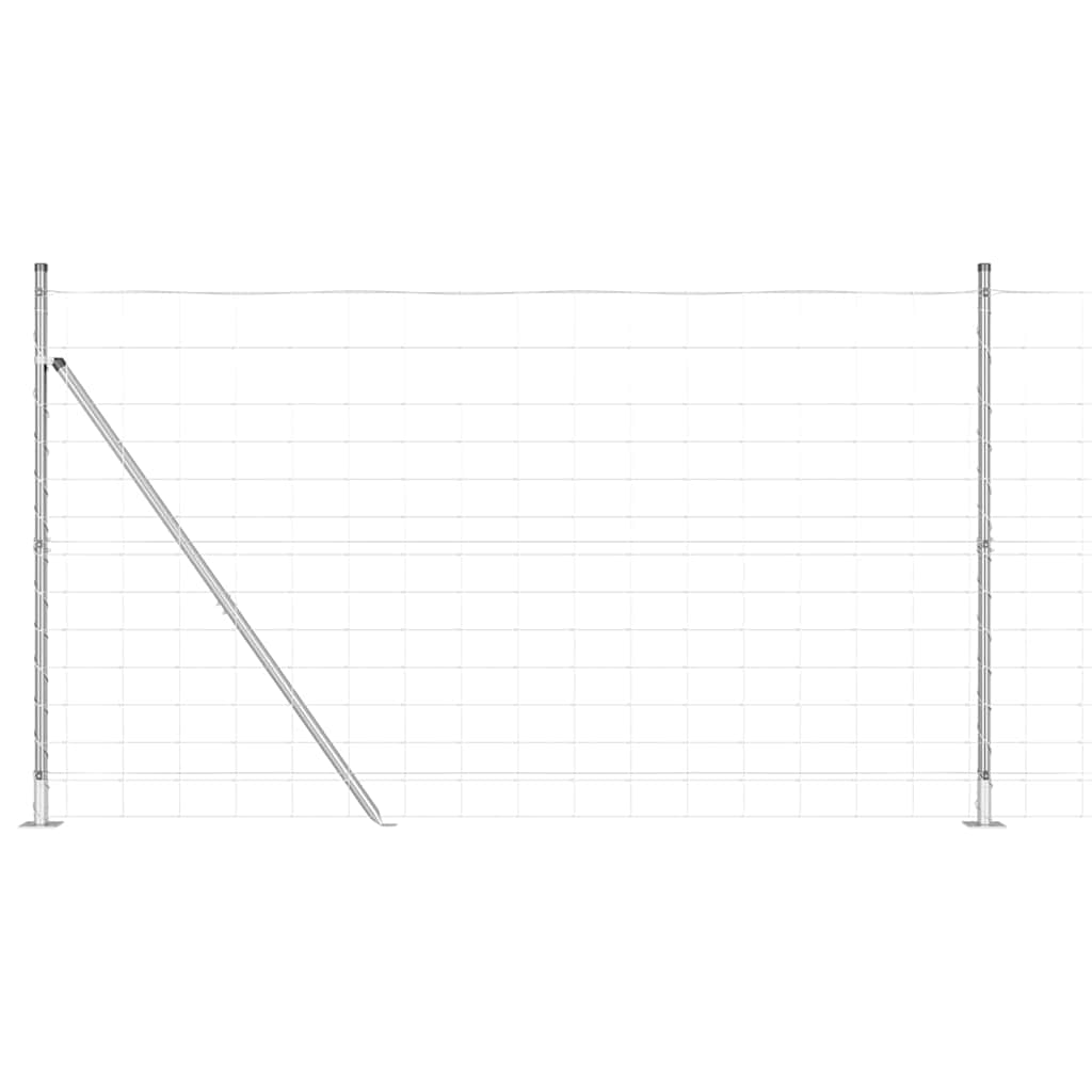 Field Fence Silver 25 x 1.4 m Galvanised steel