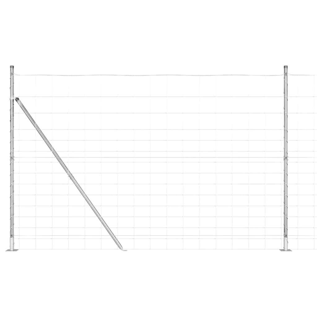 Field Fence Silver 25 x 1.6 m Galvanised steel