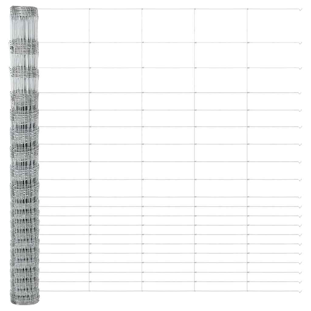 Field Fence Silver 25 x 1.6 m Galvanised steel