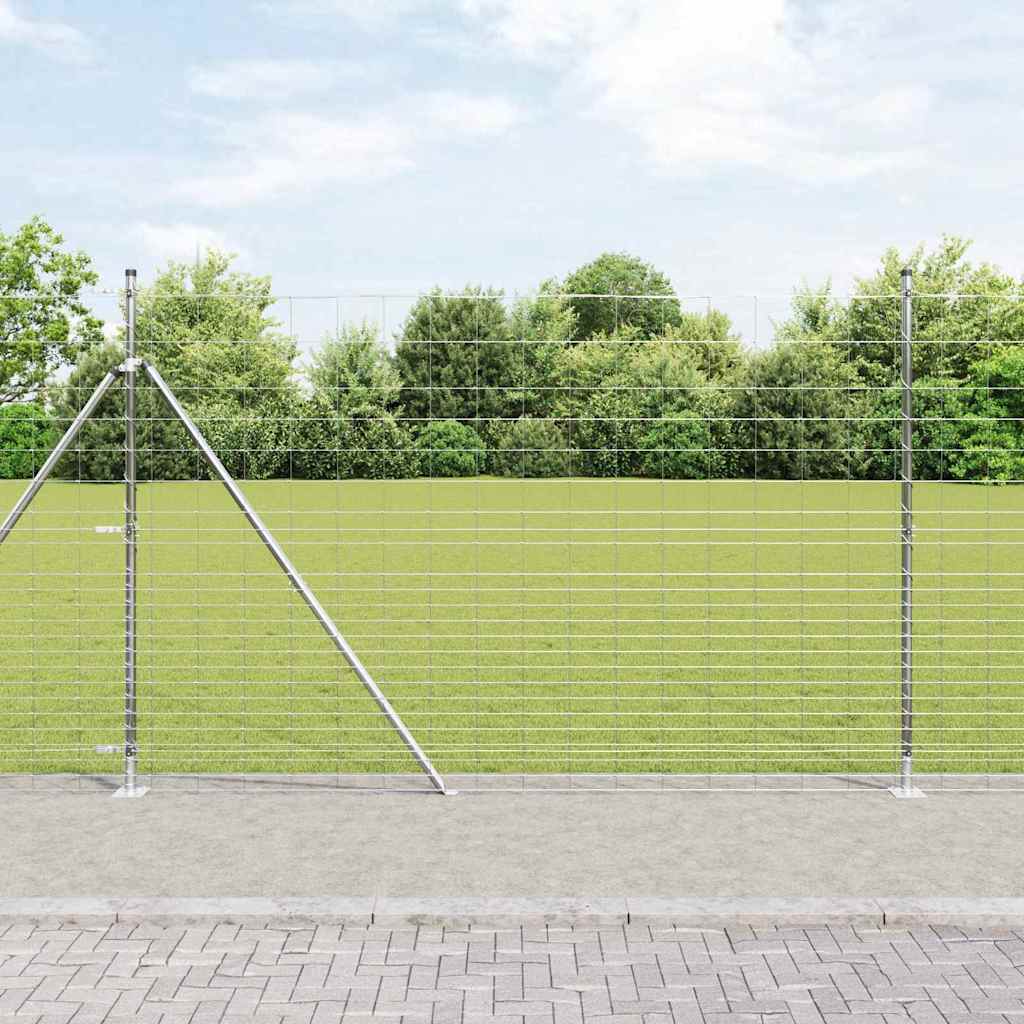 Field Fence Silver 25 x 1.6 m Galvanised steel