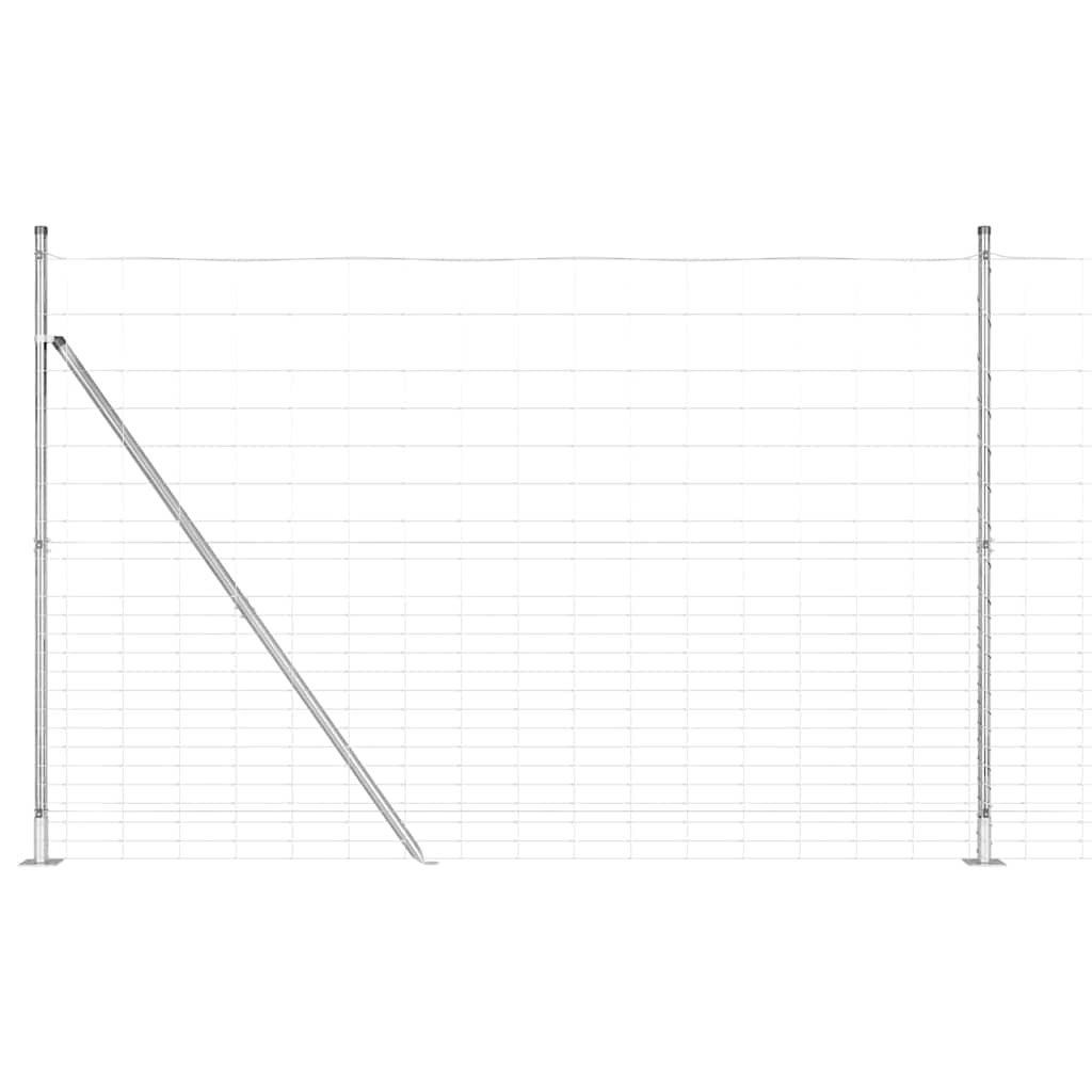 Field Fence Silver 25 x 1.6 m Galvanised steel