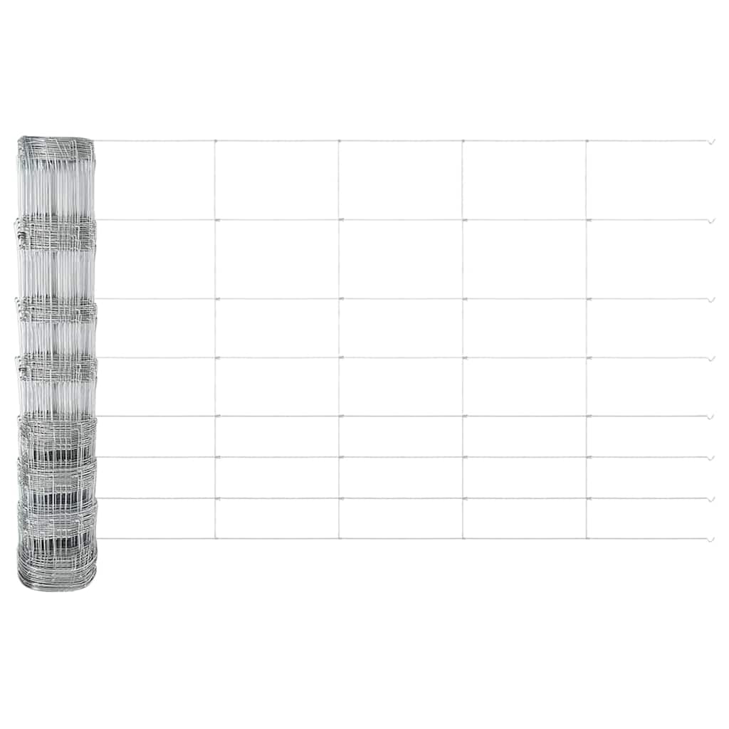 Field Fence Silver 50 x 1 m Galvanised steel