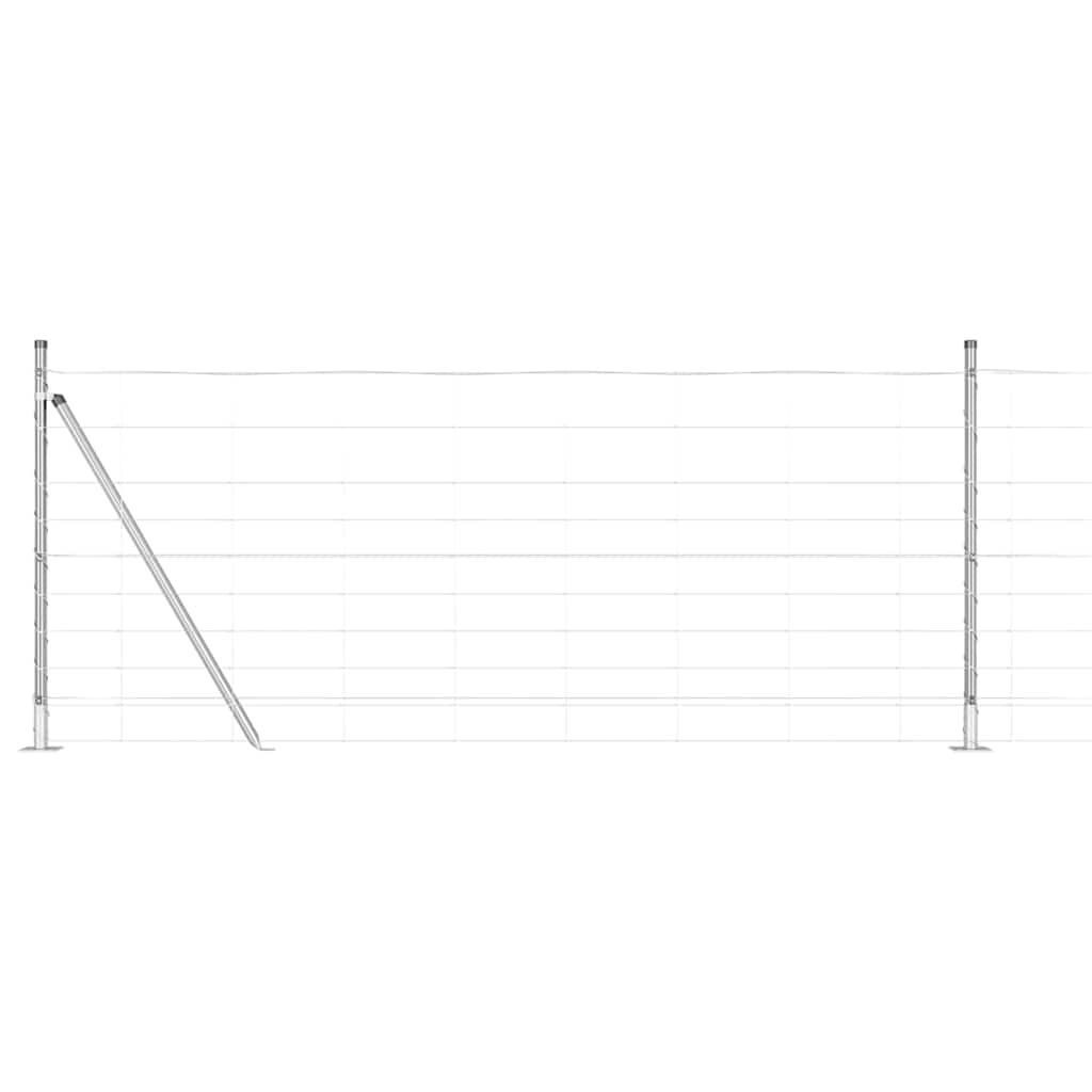 Field Fence Silver 50 x 1 m Galvanised steel