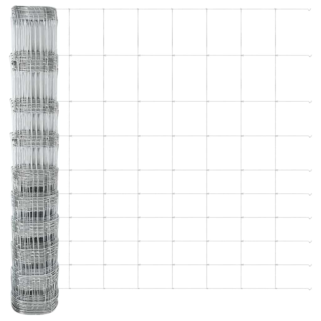 Field Fence Silver 50 x 1.2 m Galvanised steel