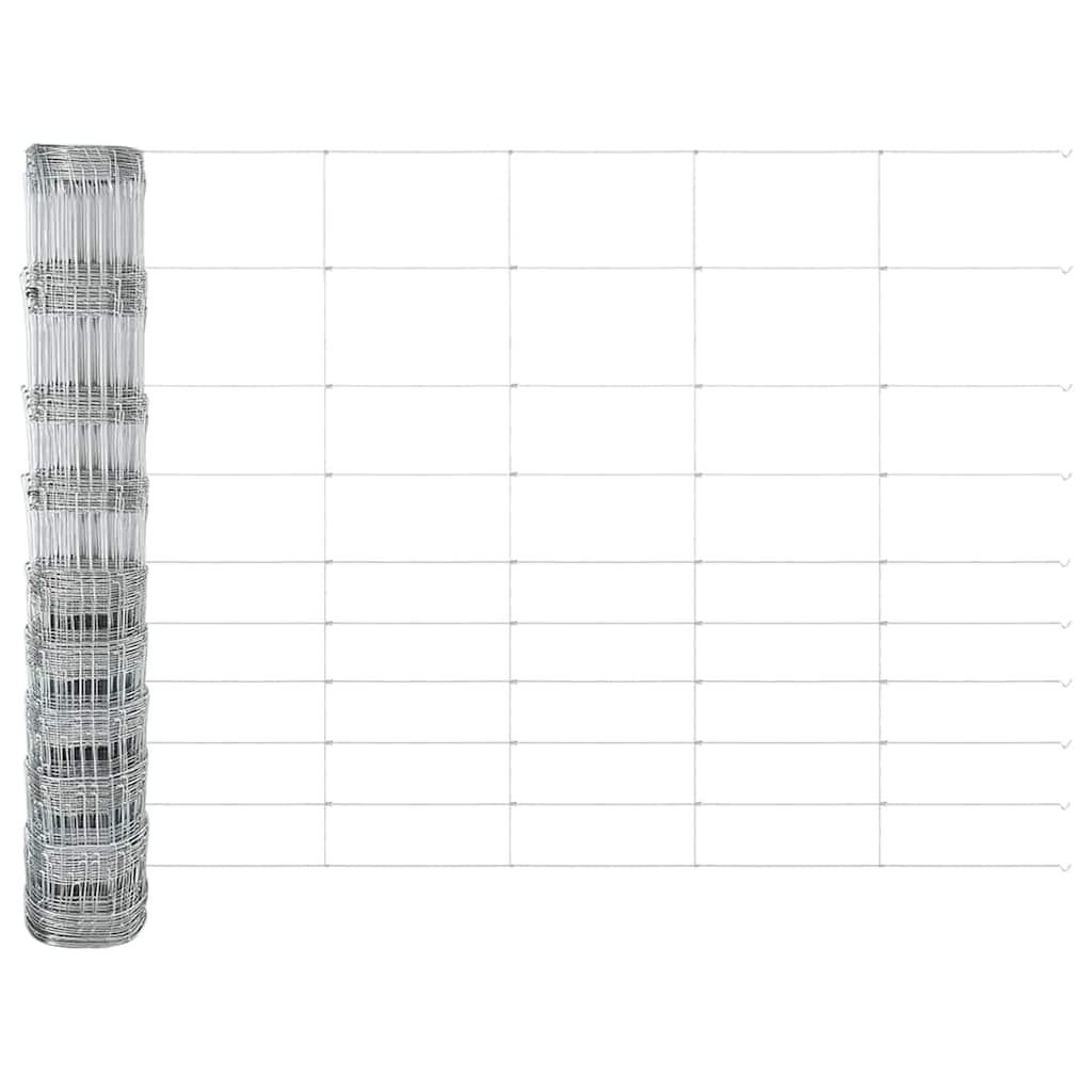 Field Fence Silver 50 x 1.2 m Galvanised steel
