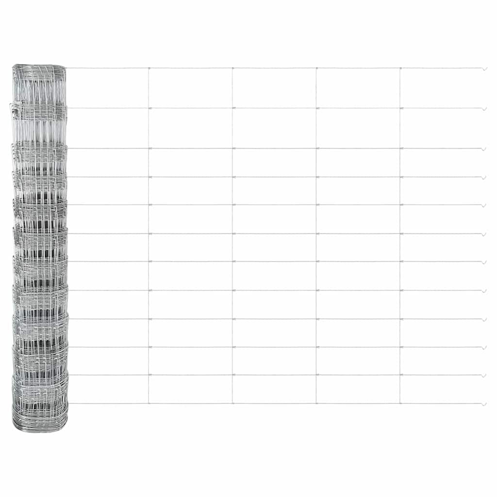 Field Fence Silver 50 x 1.2 m Galvanised steel