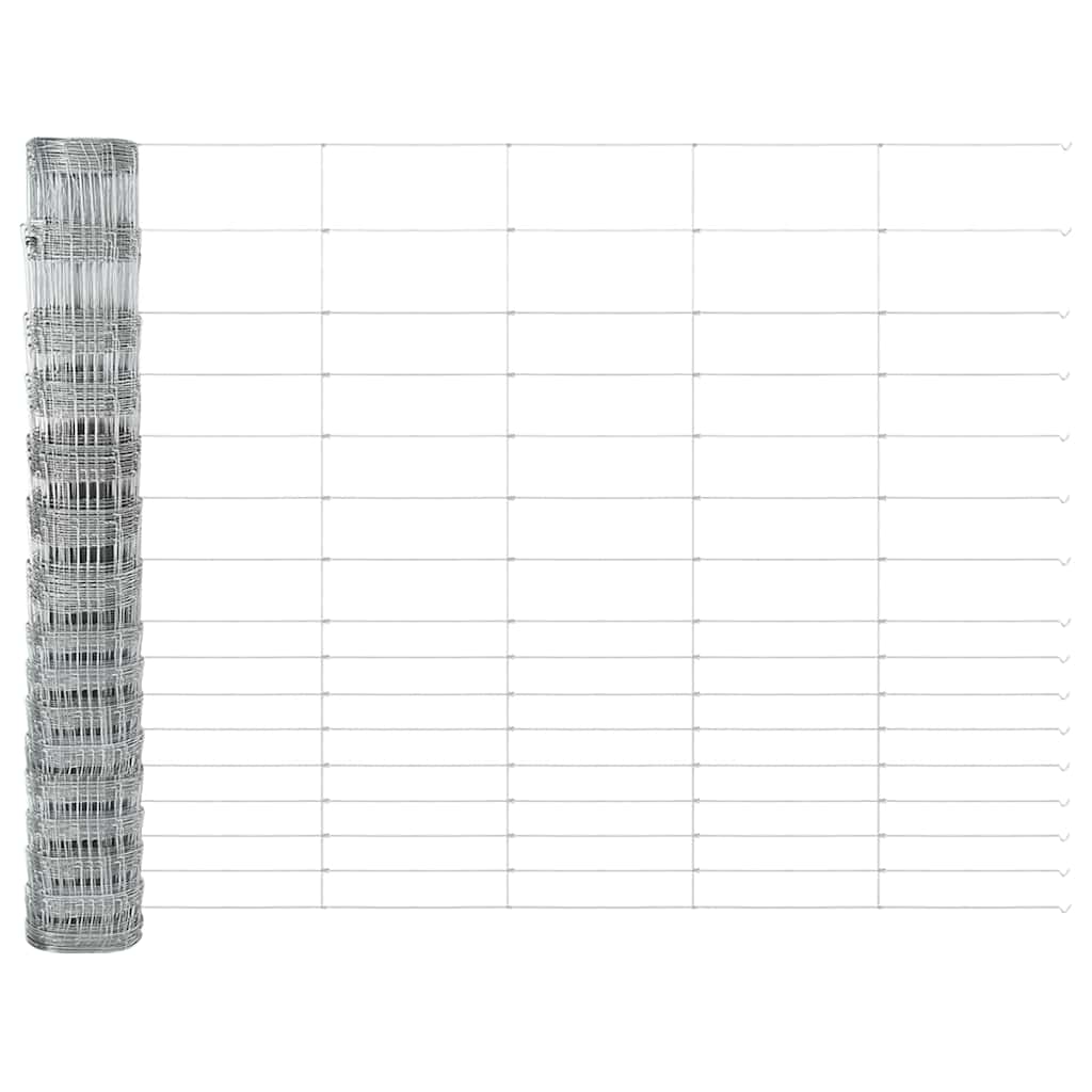 Field Fence Silver 50 x 1.2 m Galvanised steel