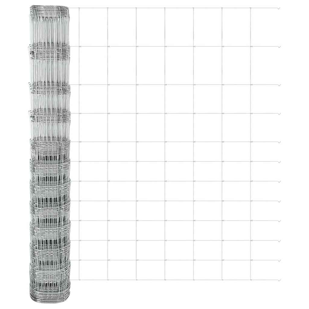 Field Fence Silver 50 x 1.4 m Galvanised steel