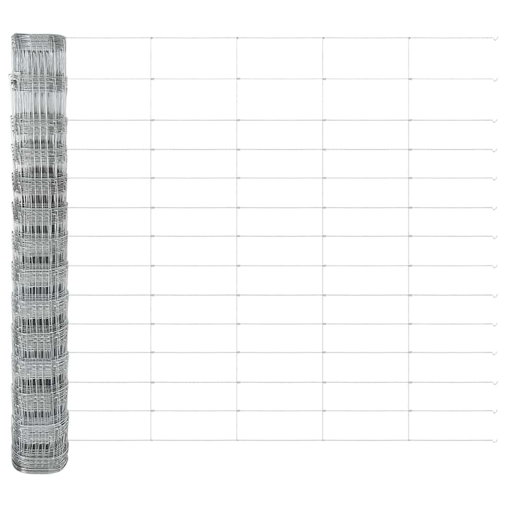Field Fence Silver 50 x 1.4 m Galvanised steel