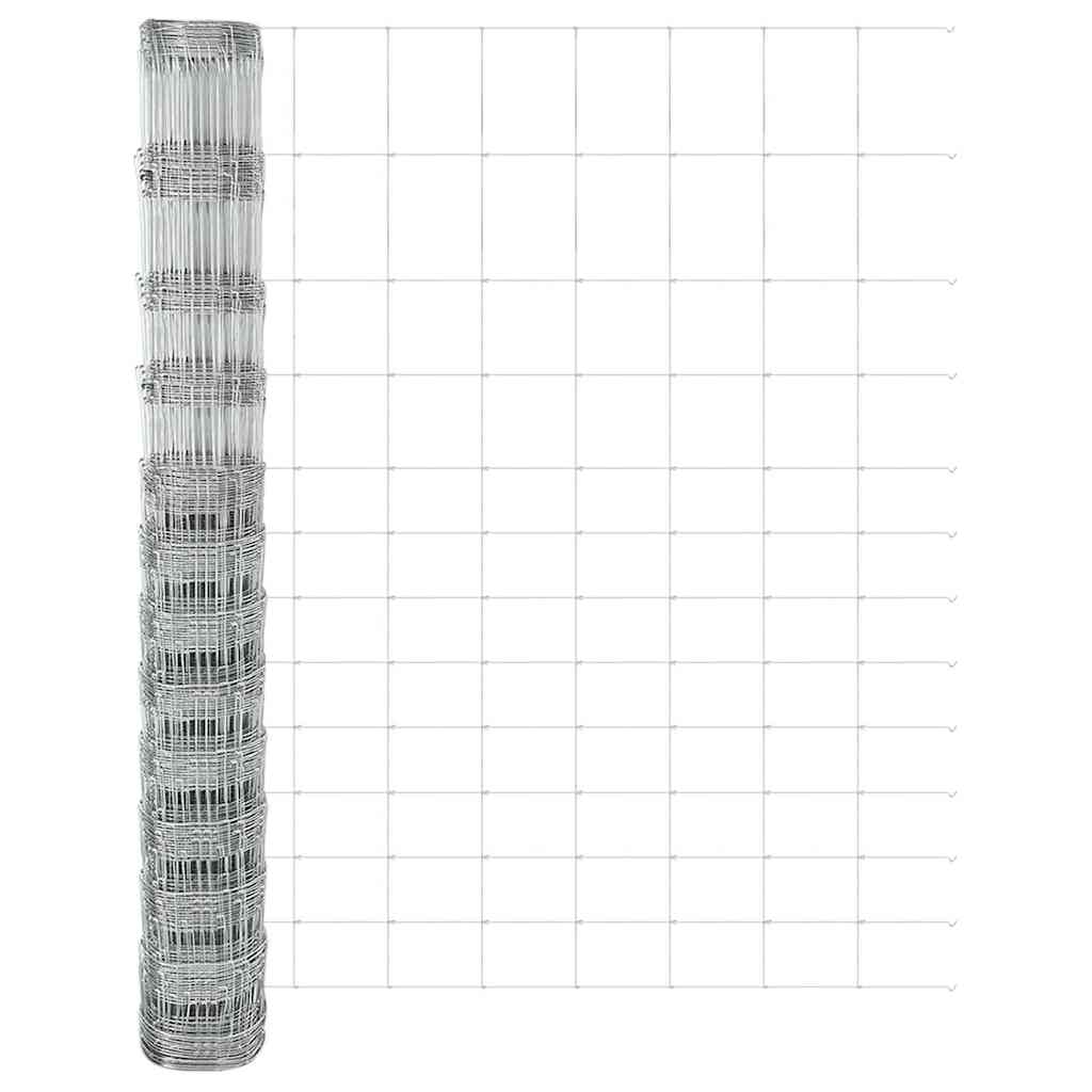 Field Fence Silver 50 x 1.5 m Galvanised steel