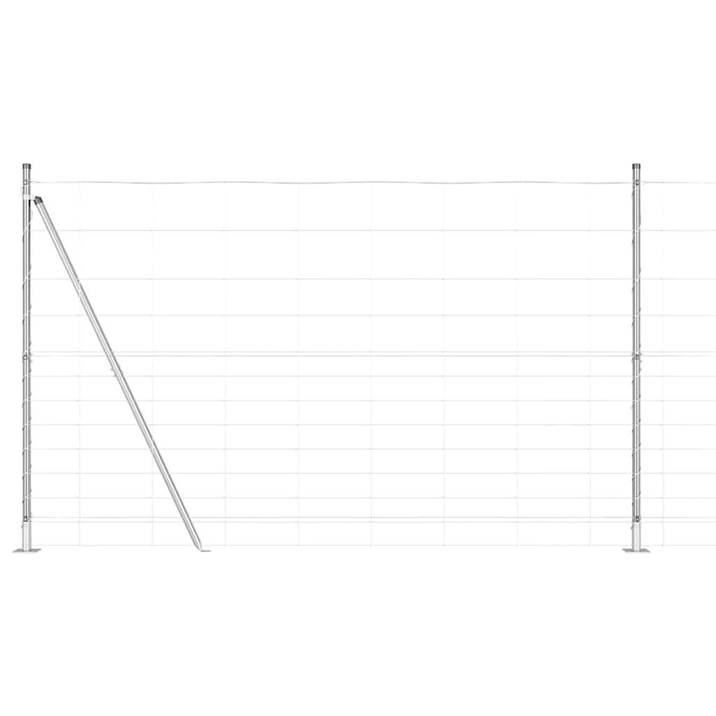 Field Fence Silver 50 x 1.5 m Galvanised steel