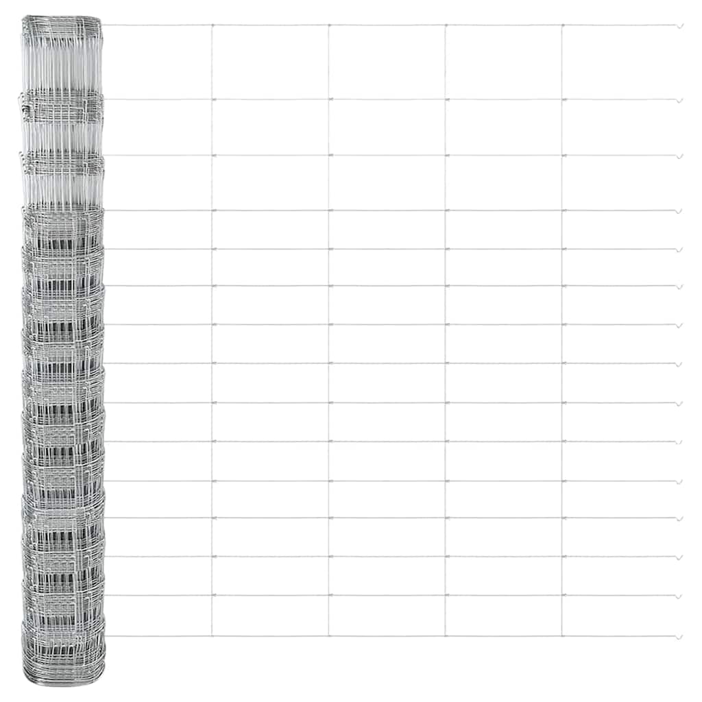 Field Fence Silver 50 x 1.6 m Galvanised steel