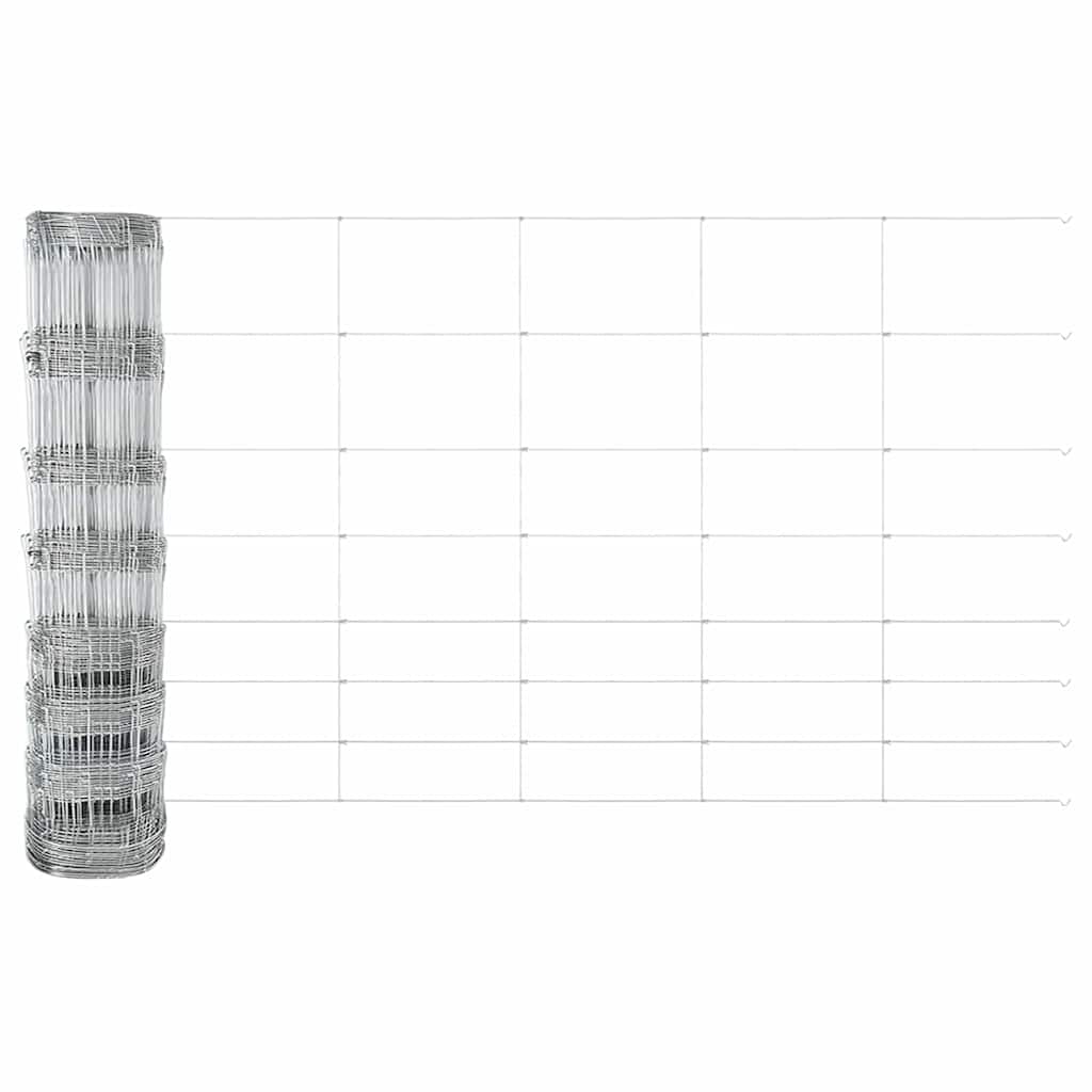 Field Fence Silver 100 x 1 m Galvanised steel