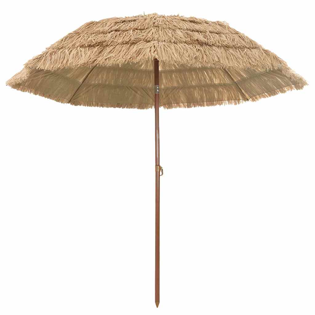 Beach Parasol Brown Ø 265 x 267 cm Steel